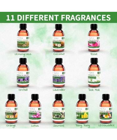 KitaMa Massage Oil - Aromatic Orchid Body Oil for Relaxation & Care - Nourishing Thai Aroma Oil - 500ml - Buy Online on GoSupps.com