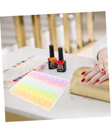 minkissy 3 Sets Nail Art Storage Box nail organizers and storage nail jewelry ornament storage bin dip powder organizer manicure accessories holding makeup drawer grid Manicure tools abs - Buy Online on GoSupps.com