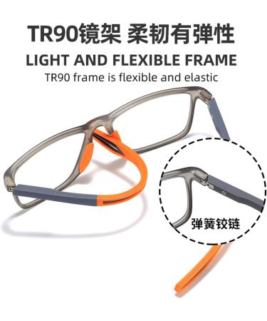 Shop Iynwbjts TR90 Light Sport Anti-Blue Light Glasses for Men & Seniors | Reading Protection Anti-Slip Design Deep Blue Frame - Size 2.00 - Buy Online on GoSupps.com