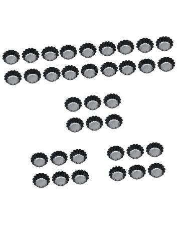 PRETYZOOM Flan Tart Pan 36 Pcs Cake Mold Non Stick Egg Tart Mold Wrought Iron Iron Bake Mold
