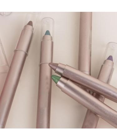  Gihioue 6 Pcs Glitter Eyeshadow Pencil Set Glitter Cream Pencil Waterproof Glitter Pencil Set of 6 Colorful Eyeshadow Applicator Set Cream Pearlescent Glitter Pencil - Buy Online on GoSupps.com