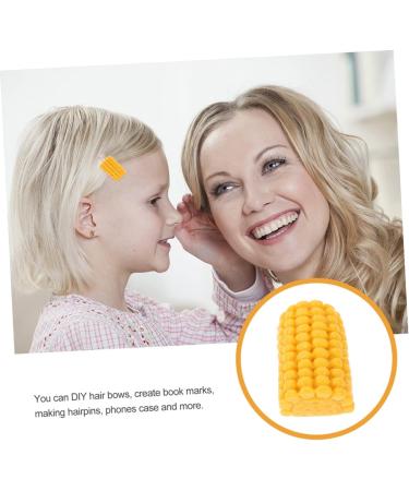 BESPORTBLE Resin Fake 30pcs Simulation Corn Handmade Materials Resin Child Fake Corn Phone Shell Ornament - Buy Online on GoSupps.com