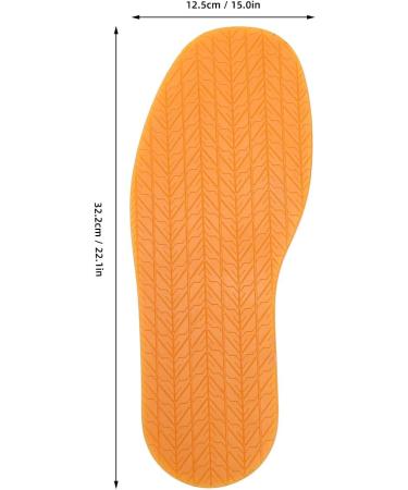 Full Soles Rubber Replacement - Anti Slip Shoe Repair DIY Supplies | Premium Yellow Rubber Soles - Easily Cut to Fit (1 Pair - Buy Online on GoSupps.com