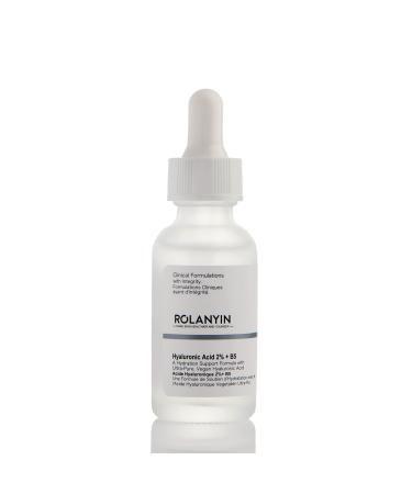 ROLANYIN Hyaluronic Acid 2% + B5 30ml 1 Fl Oz A Hydration Support Formula with Ultra-Pure Vegan Hyaluronic Acid and Vitamin B5