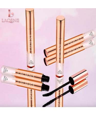 LAQENE Luxury Line Mascara - Nourishing & Fabulous | Long Lasting Black Waterproof Formula - Vegan & Cruelty Free - Buy Online on GoSupps.com