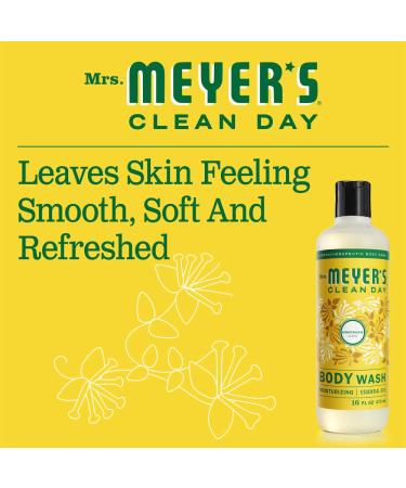 Mrs. Meyer's Biodegradable Body Wash - Honeysuckle Scent | 16 oz for Men & Women - Buy Online on GoSupps.com