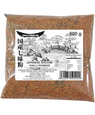 Japanese Shichimi Chilli Powder 300g Togarashi - Authentic Spice Blend by Tasty Foods Inc - Buy Online on GoSupps.com