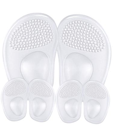 NOLITOY 3 Pairs Arch Support Forefoot Pad Foot Pads Heel Protectors for High Heel Shoes Arch Pad Foot Cusions Shoes Inserts for Women Metatarsal Cushion Pu Massage Cushion