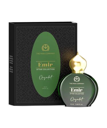 The Man Company 100% Alcohol-Free Attar Perfume for Men Qayadat Emir Collection | Premium Long Lasting Fragrance | 35% Highly Concentrated Perfume Oil
