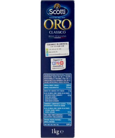 Riso Scotti scotti RISO SELEZIONE ORO Classic Italian Rice 1kg Pack of 6 - Buy Online on GoSupps.com