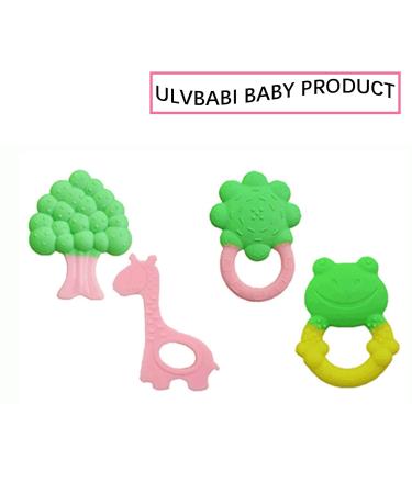 4-Pack Baby Silicone Bite Toy Set | BPA-Free Chewelry for Infants & Toddlers | Soft Molar Bite Ring & Sensory Tools (0-12 Months) - Buy Online on GoSupps.com