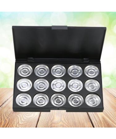 SOESFOUFU 15 Empty Eyeshadow Palette Empty Eyeshadow Case Empty Cosmetic Travel Cosmetic Case Silver - Buy Online on GoSupps.com
