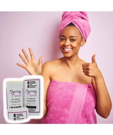 Natural Deodorant for Women - Hand Poured Aluminum Free Gluten Free Cruelty Free Paraben Free - Spring Floral Scent | International Shipping - Buy Online on GoSupps.com