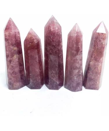 120G-200G Raw Natural Strawberry Crystals Quartz Point 1pc HOMEZHOU (Size : 1PC 160G-175G) - Buy Online on GoSupps.com