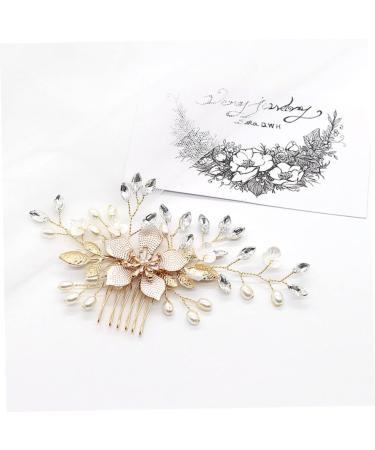 DOITOOL Rhinestone Hair Accessories Decorate Rhinestone Bridal Headdress Banana Clips Hair Small Dust Pan Bridal Headpiece Wedding Hair Accessories Tiara Bride Comb The Flowers - Buy Online on GoSupps.com