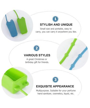 Zerodeko 5pcs Refillable Liquid Soap Bottles Holder | Flexible Silicone Keychain Case for Kids | Travel Hand Gel Sleeve - Buy Online on GoSupps.com
