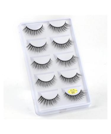 UAMOU 10/50/100 Boxes Mink Eyelashes Fluffy 3D Mink Lashes Makeup Natural Long Volume False Eyelashes Bulk Faux Cils Custom Cheerfully (Color : 5 Pairs X10 Size : 10 Boxes)