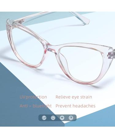 Gaoye 5 Pack Cat Eye Reading Glasses for Women - Blue Light Blocking Anti-Glare with Eyeglasses Chain - 1.25x Magnification - Buy Online on GoSupps.com