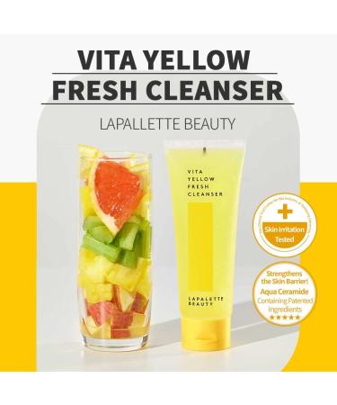 Beauty Vita Yellow Fresh Cleanser - Gentle Make-up Remover | 88% Moisturizing Essence | Korean Skincare 3.38fl.oz - Buy Online on GoSupps.com