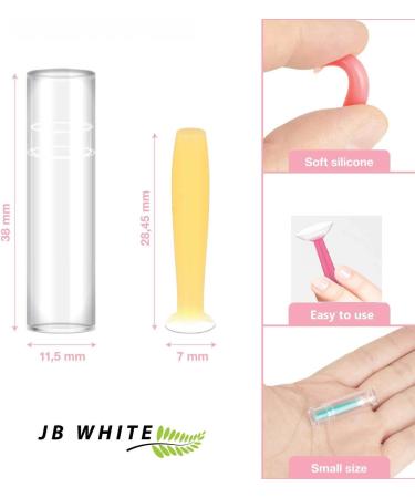 JB White 4X Contact Lens Remover Sucker Set - 4pcs Suction Tool for RGP and Ortho-k Lenses - Multicolored | Suitable for Hard Contact Lenses - Buy Online on GoSupps.com
