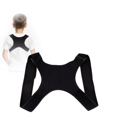 Posture Corrector Upper Back Support Back Straightener (Medium) Providing Pain Relief from Shoulder and Upper Back for Men and Women-Fully Adjustable Breathable S/Black