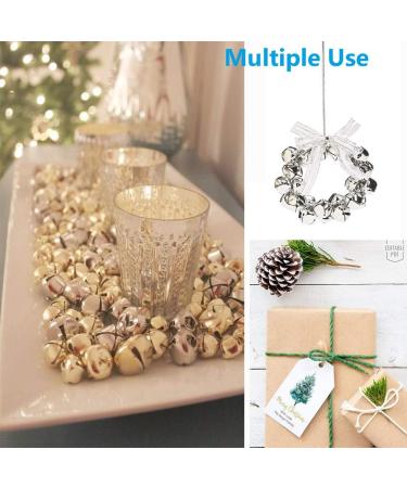 100PCS 1 Inch Silver Jingle Bells - Christmas Craft Decorations for Party, Wedding & DIY Projects - Buy Online on GoSupps.com