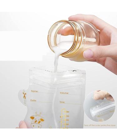 Breast Milk Storage Bags 250ml - 40 Pack | Freezer Safe Baby Milk Bags | Ideal for Bottle Warmer - Buy Online on GoSupps.com
