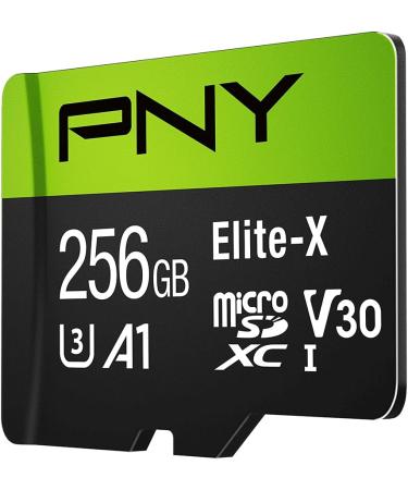 PNY 256GB Elite-X Class 10 U3 V30 microSDXC Flash Memory Card - 100MB/s | 4K UHD, Full HD, A1, UHS-I | 256GB Flash Card - Buy Online on GoSupps.com