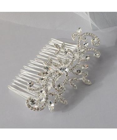 Beaupretty Hair Toppers Hair Combs Hair Side Combs Wedding Hair Comb Rhinestone Hair Comb Hair Comb Clips Bridal Hair Comb Rhinestone Hair Side Comb Zinc Alloy Bride Manual White Accessories - Buy Online on GoSupps.com