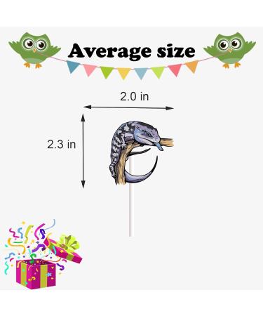 18pcs Leopard Gecko Cupcake Toppers for Boys Girls Reptile Birthday Party Decorations Lizard Party Supplies Reptile Pet Cake Decorations - Buy Online on GoSupps.com