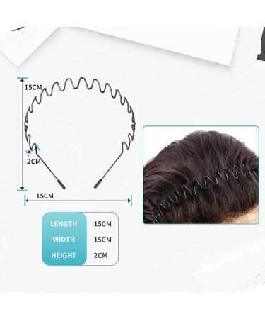 Men's Non-Slip Metal Hair Bands for Sports & Fashion - 3 Pieces - Buy Online on GoSupps.com