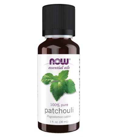 NOW Essential Oils  Patchouli Oil  Earthy Aromatherapy Scent  Steam Distilled  100% Pure  Vegan  Child Resistant Cap  1-Ounce 1.01 Fl Oz (Pack of 1) Standard Packaging