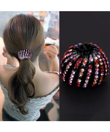 Liujzzj 2 Piece Crystal Bird Nest Hair Clips for Women - Stylish Ponytail Accessories & Big Hair Clips - Buy Online on GoSupps.com