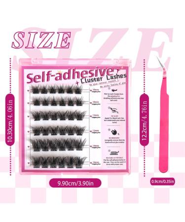 Self Adhesive Lash Clusters Kit - Press-on Lashes 10-16MM No Glue Reusable Fuss-Free Individual Lash Extensions (36PCS) - A01 - Buy Online on GoSupps.com