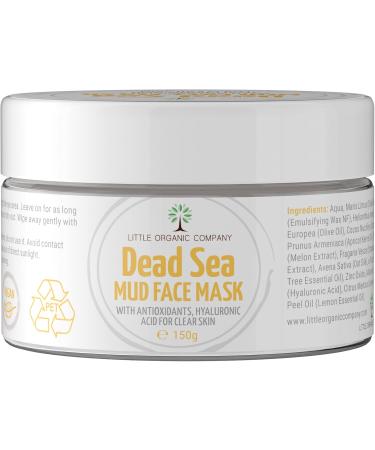 Clear Skin Face Mud Mask - Dead Sea Minerals Antioxidants Hyaluronic Acid Vegan Cruelty Free - Buy Online on GoSupps.com