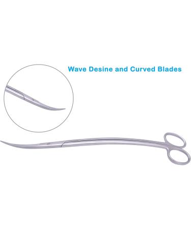 Innotech Aquarium Scissors - 30 CM Silver Wave Scissors for Aquatic Plants | Premium Aquarium Cleaning Tools - Buy Online on GoSupps.com
