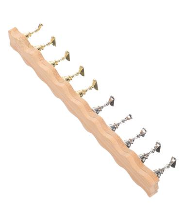 Ipetboom 1 Set Nail Art Base Metal Display Stand Nail Holder for Painting Nails Nail Racks for Nail Art Fake Nail Holder False Nail Stand Fake Nails Nail Tools for Nail Art Log Easel Wooden