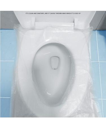 Disposable Toilet Seat Covers Plastic Waterproof Individually Packaged Disposable Toilet Pad for Travel Airplane Essentials Public Bathroom Camping 1pack - Buy Online on GoSupps.com