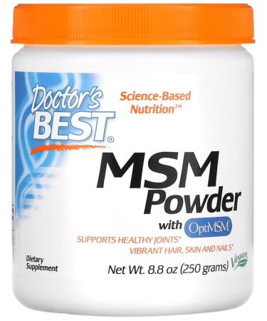 DoctorsBEST Doctors Best MSM with OptiMSM powder High Purity Sulfur Compound for Joint and Skin Health 250 g