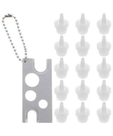 Beaupretty 1 Set Remover glue bottle scroll wheel eyelash remover plug opener for roller ball beer flat eyelash glue replacement caps lash extension glue plugs bottle opener