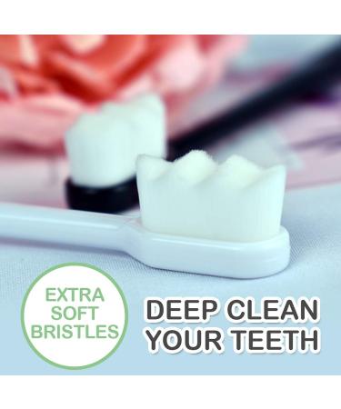 EasyHonor Extra Soft Toothbrush for Sensitive Gums - 6 Pack with 20000 Soft Floss Bristles for Pregnant Women, Elderly, Braces & Gum Recessions - Buy Online on GoSupps.com