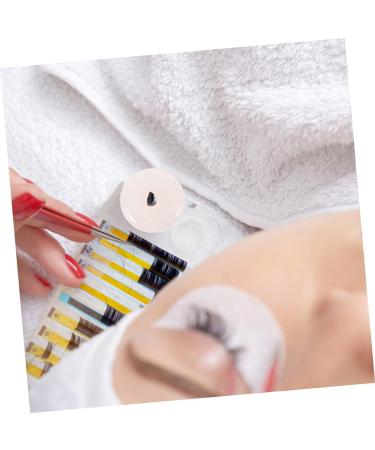  FOMIYES FOMIYES 8 Pieces Eyelash Crystal Spacers Jade For Eyelash Glue Eyelash Glue Holder Glue Storage Container Eyelash Extensions Eyelash Pallet For Eyelash Extensions Pink - Buy Online on GoSupps.com