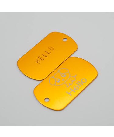 StayMax Anodized Aluminum Engraving Blank Tags - 50 Pack (Black) - Buy Online on GoSupps.com