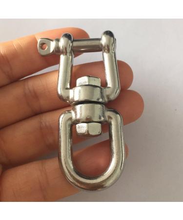 JingYi Marine Mooring Stainless Steel 316 Jaw and Eye Swivel Ring - Silver Tone 3/8 inch - Buy Online on GoSupps.com
