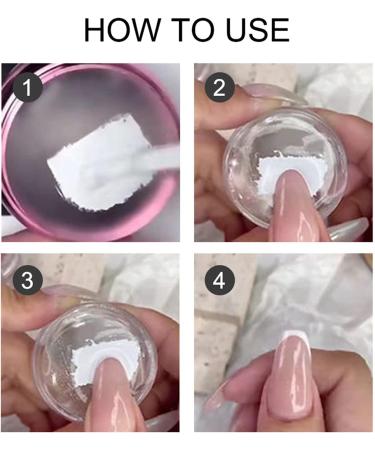 Buy Nail Art Stickers for Women | Party Decor & DIY French Nail Templates - 2 Sets of Washable Silicone Stamps for Beauty Salons - Buy Online on GoSupps.com