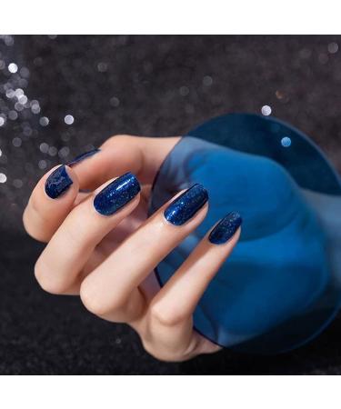 Blue Nail Polish Glitter Nail Polish 12ml Nail Polish is Quick-Drying Durable Water-Based Low-Odor Environmentally Friendly And can be used for Nail art and Diy Nail Polish at Home - Buy Online on GoSupps.com