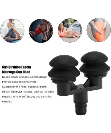 18mm Muscle Massage Pistol Head - Soft Silicone Double Pillow Attachment for Fascia Therapy | Interchangeable Massager - Buy Online on GoSupps.com