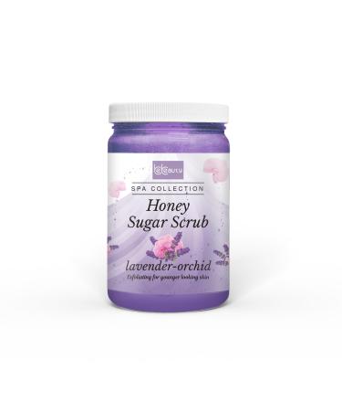 Lavender Orchid Exfoliating Sugar Body Scrub with Honey Nourishing & Smoothing Formula by BeBeauty
