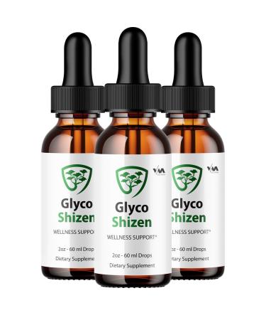 (3 Pack) Glyco Shizen Drops Healthy Vitamin Support Supplement - Advanced Formula GlycoShizen 24 Hour Liquid Energy and Extra Strength Reviews 3 Month Supply
