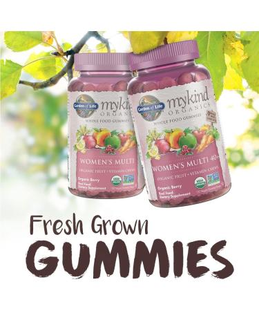 Buy MyKind Organics Womenâ€™s Multi 40+ Vegan Gummy Drops - 120 Organic Berry Gummies - Buy Online on GoSupps.com